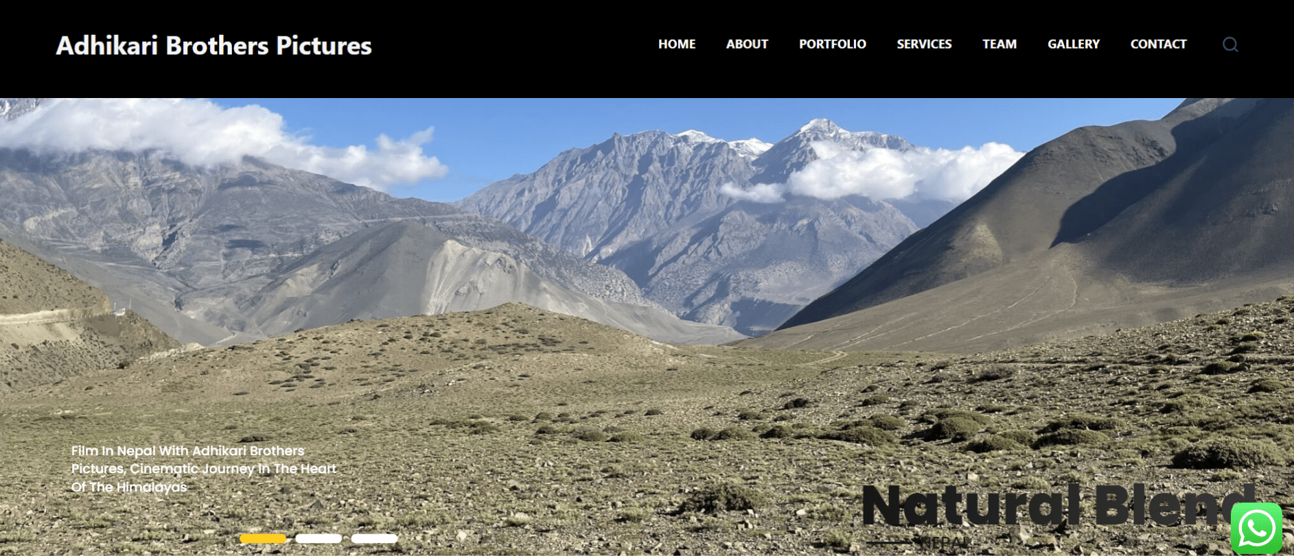 Nepal Websites portfolio Adhikari Brothers Pictures