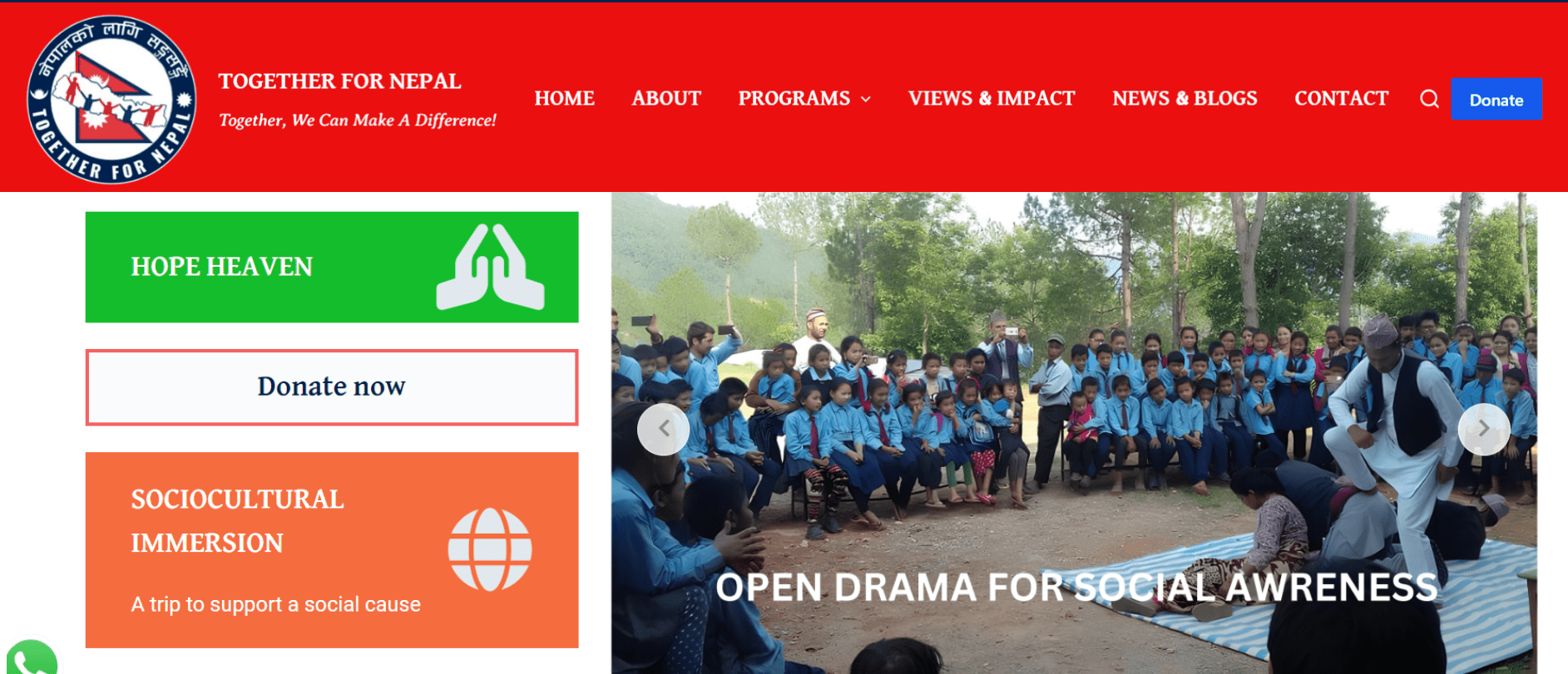 Together for Nepal - Nepal Websites